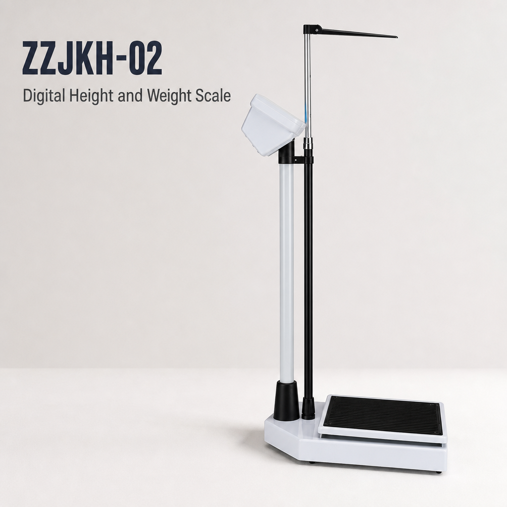 Digital Electronic Height and Weight Scale ZZJKH-02 (200kg / 70-210cm LCD Stadiometer)