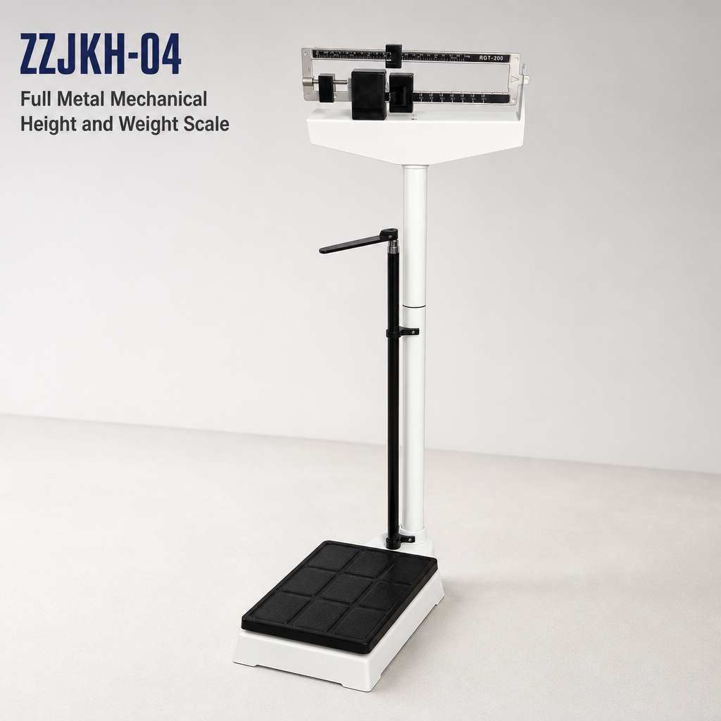 Mechanical Height and Weight Physician Scale ZZJKH-04 (200kg / 80-210cm Dual Beam Stadiometer)
