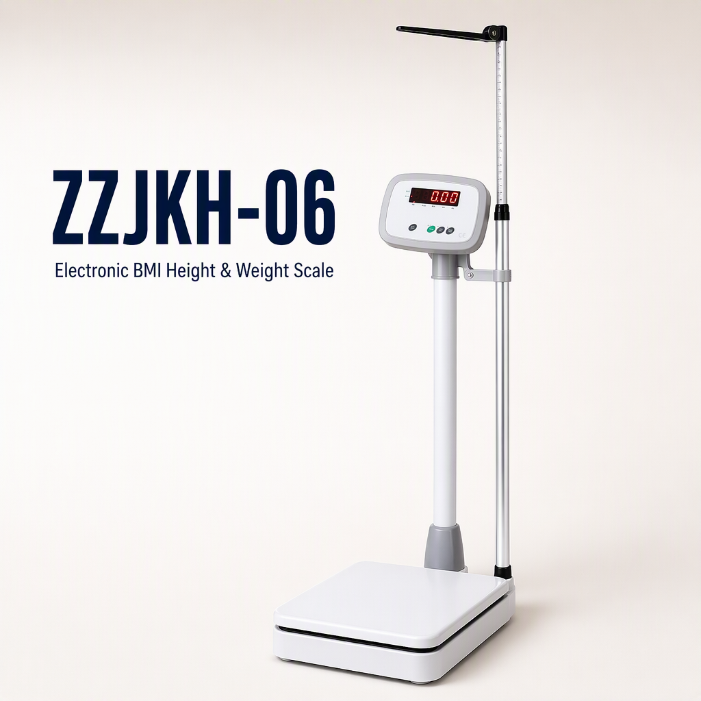 Electronic BMI Height and Weight Scale ZZJKH-06 (200kg / 70-190cm Digital LED Clinic Scale)